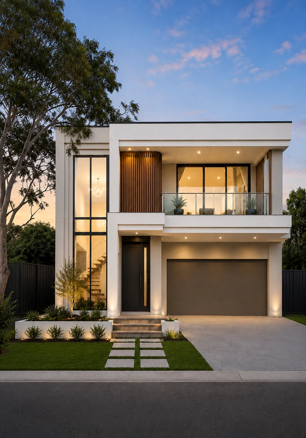 New two-storey home after rebuilding